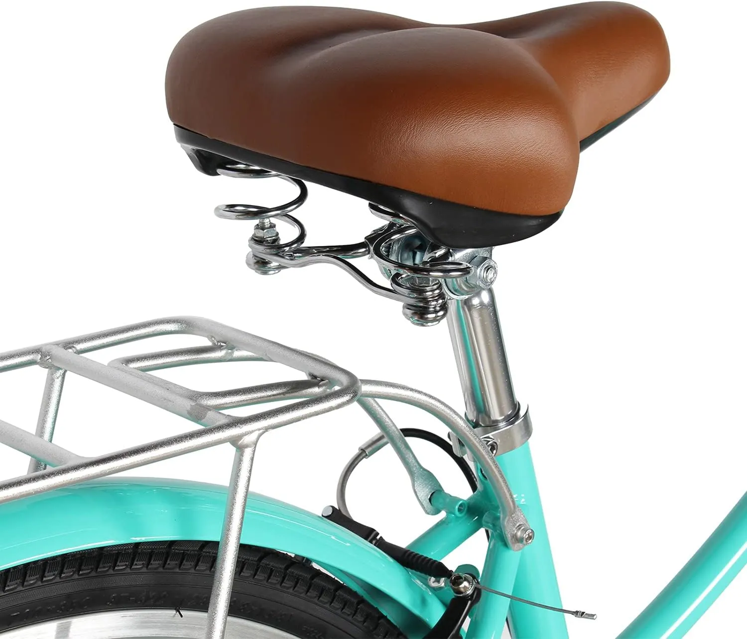 MICARGI 24/26 Inch Adult Cruiser Bicycle Hybrid Bike 1/7 Speeds Commuter Bike for Women, Men, Seniors,Step-Through or Step-Over Bike Steel Frame Multi Colors Style