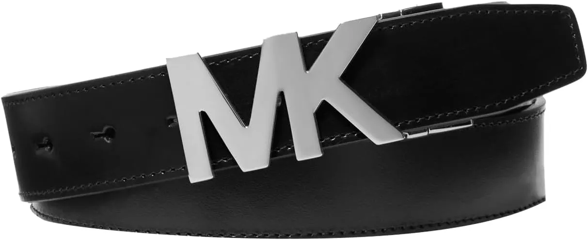 Michael Kors Men's 34mm Reversible MK Buckle Belt