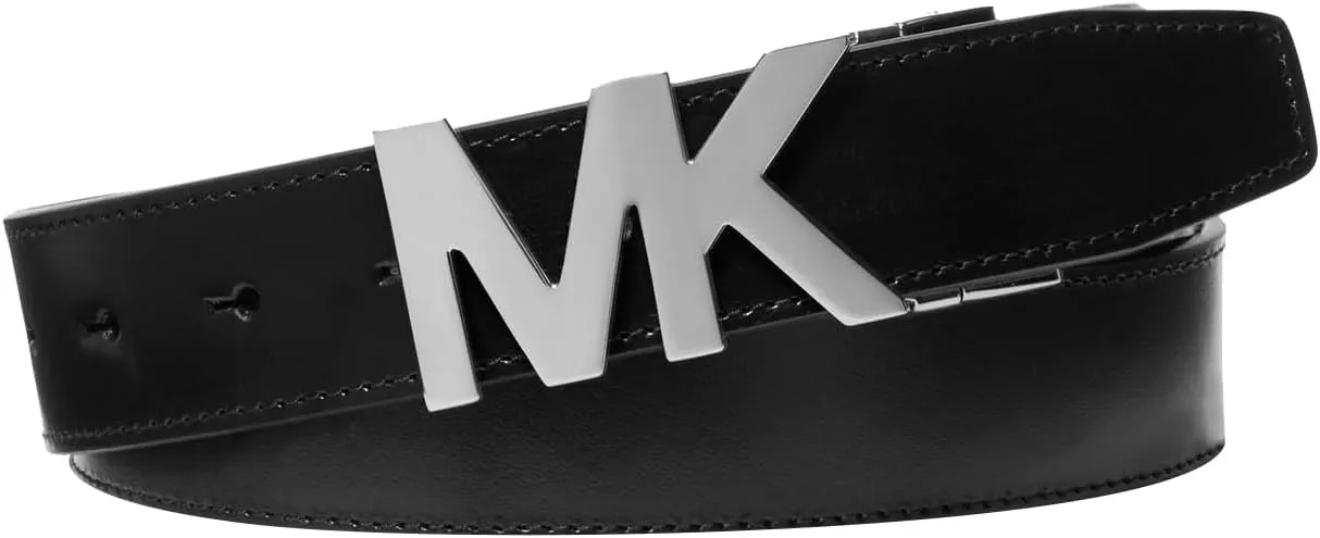 Michael Kors Men's 34mm Reversible MK Buckle Belt
