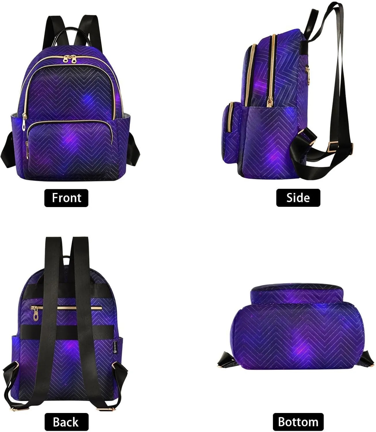 Milky Way Print Trendy Backpack Purse for Women and Anti-theft Ladies Shoulder Travel Daypacks Bags(Small Pattren 3)