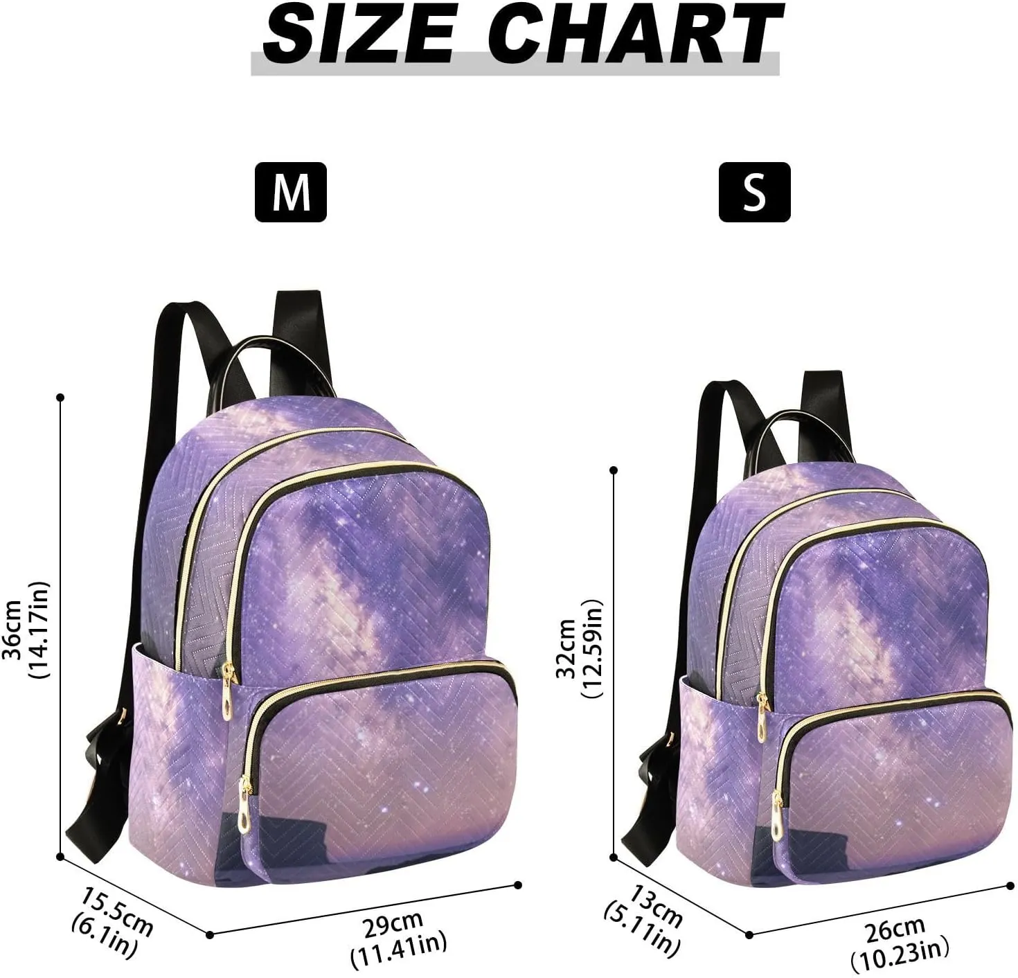 Milky Way Print Trendy Backpack Purse for Women and Anti-theft Ladies Shoulder Travel Daypacks Bags(Small Pattren 4)