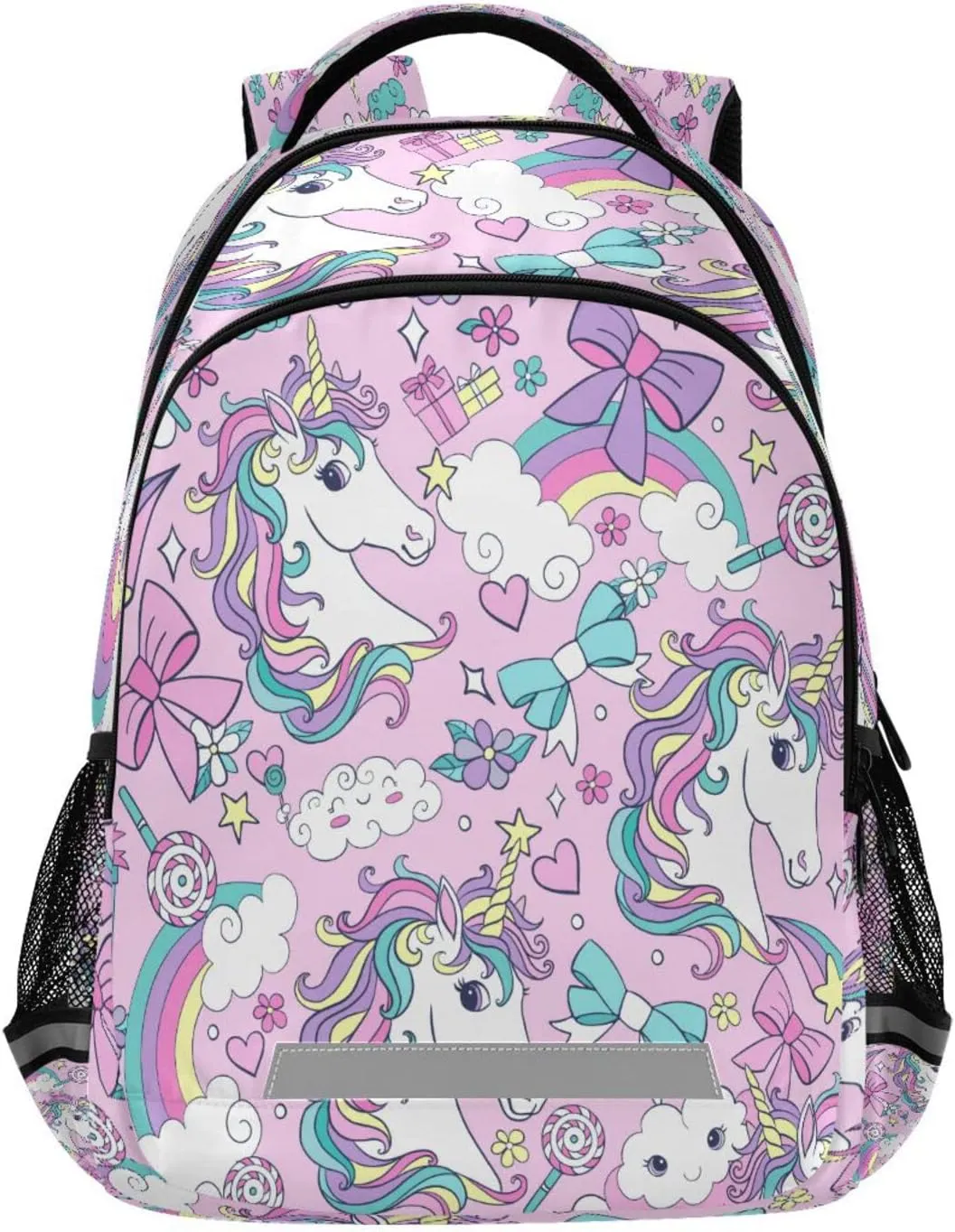 MNSRUU School Backpack for Kids 5-13 yrs,Unicorn Backpack Kindergarten School Bag Pink Backpack for Little Girls