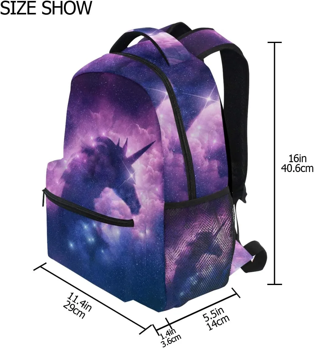 MNSRUU School Backpack for Kids 5-13 yrs,Unicorn Backpack Kindergarten School Bag Pink Backpack for Little Girls