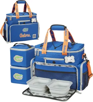 Mobile Dog Gear, Patented Dog Week Away Bag, NCAA University of Florida Week Away Dog Travel Bag for Medium and Large Dogs, Officially Licensed, Includes Dog Travel Accessories, Blue