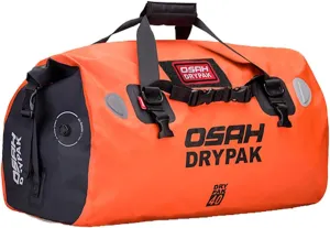 Motorcycle Dry Bag - Waterproof Motorcycle Duffle & Luggage Tail Bag Saddle Bags with Roll Top Closure, Large Storage Space，for Motorcycle Back Seat(Orange, 40L)