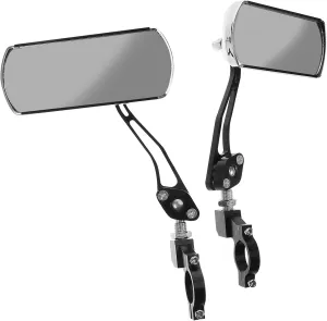 Motorcycle Mirrors Aluminum Alloy Handlebar Mount Safety Mirrors for Electric Scooters and Atvs Easy Installation Reflective Design for Enhanced Visibility and Safety