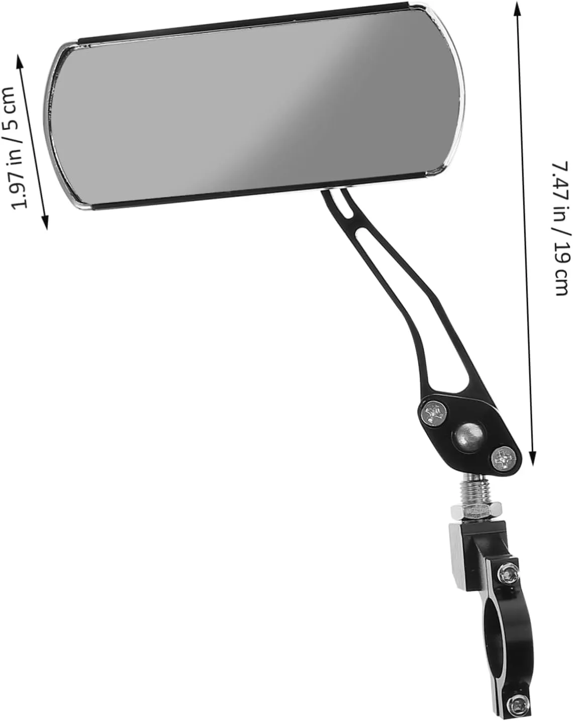 Motorcycle Mirrors Aluminum Alloy Handlebar Rearview Mirror for Electric Atvs Scooters Lightweight Versatile Safety Accessory for Night Riding
