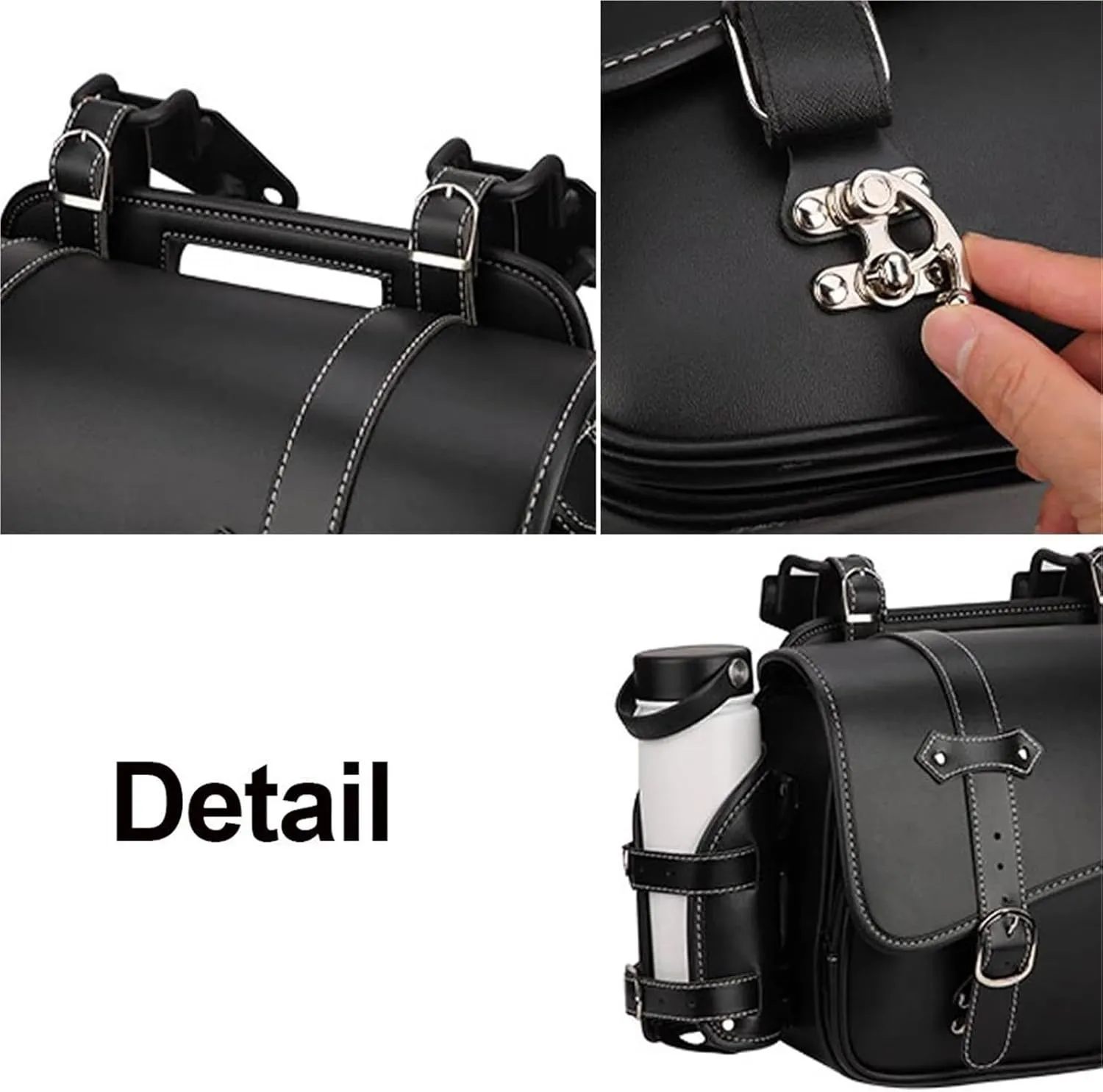 Motorcycle Saddlebag for Yam&aha SR400 MT-07 Tool Bag Waterproof Side Saddle Bags(Bag(Right or Left))