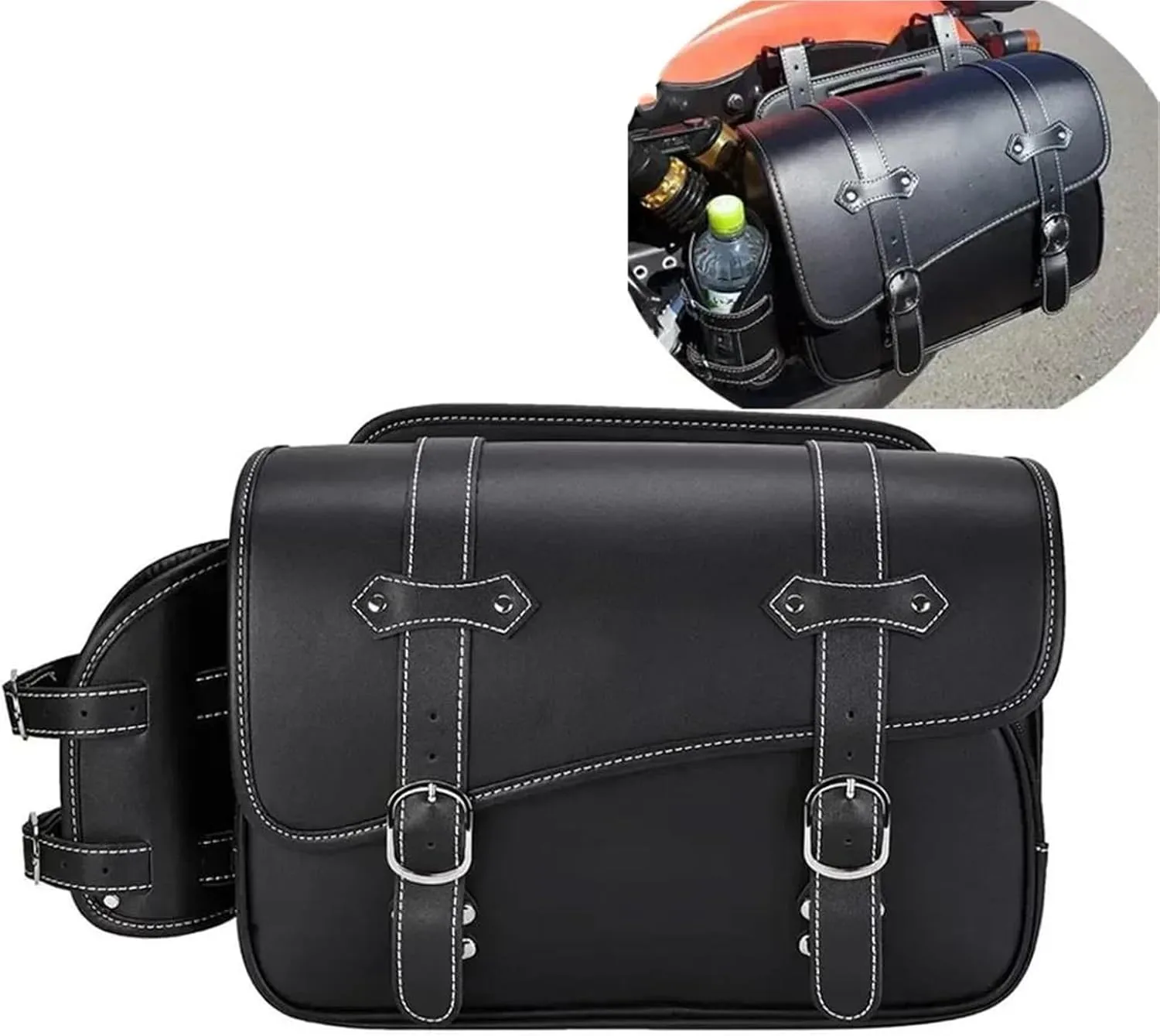 Motorcycle Saddlebag for Yam&aha SR400 MT-07 Tool Bag Waterproof Side Saddle Bags(Bag(Right or Left))