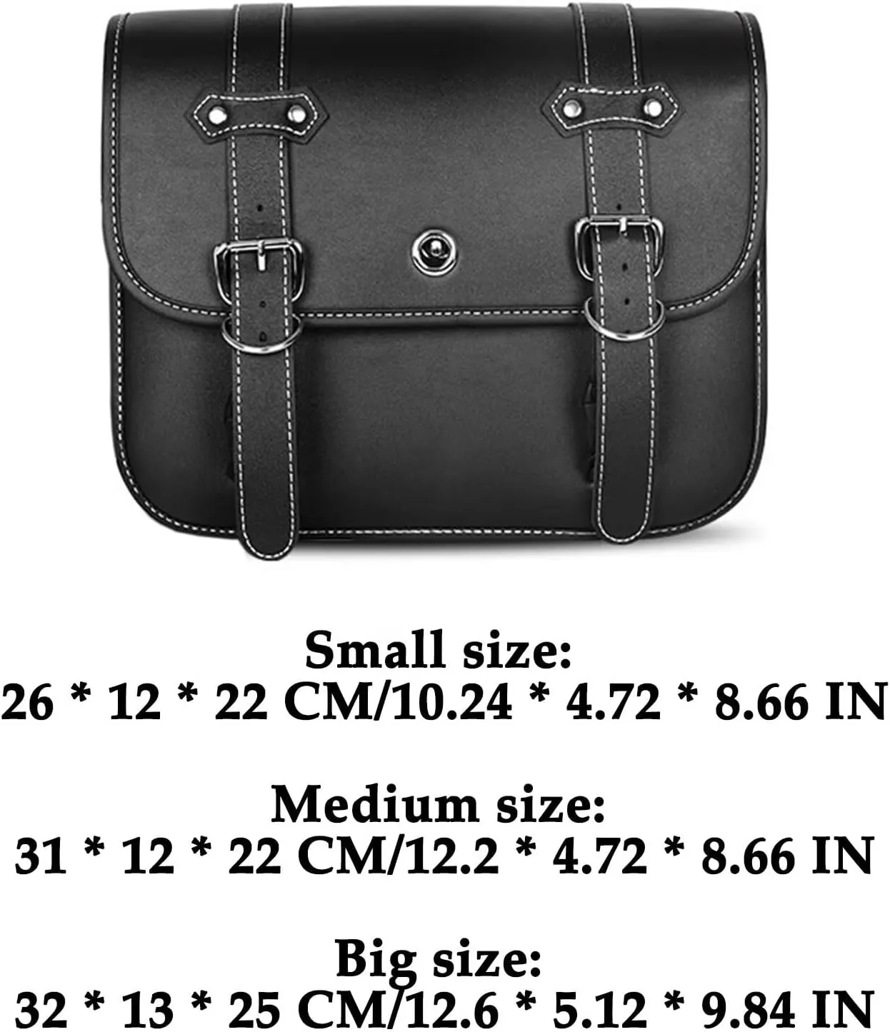Motorcycle Saddlebags, Scooter Powersports Leather Saddle Bags Motorcycles, Softail Universal Throw Over Sportster Saddlebags 12.2x5.12x9.84 inches