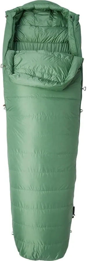 Mountain Hardwear Yawn Patrol SE Sleeping Bag: 15F Down, Cactus/White, Long/Right Zip