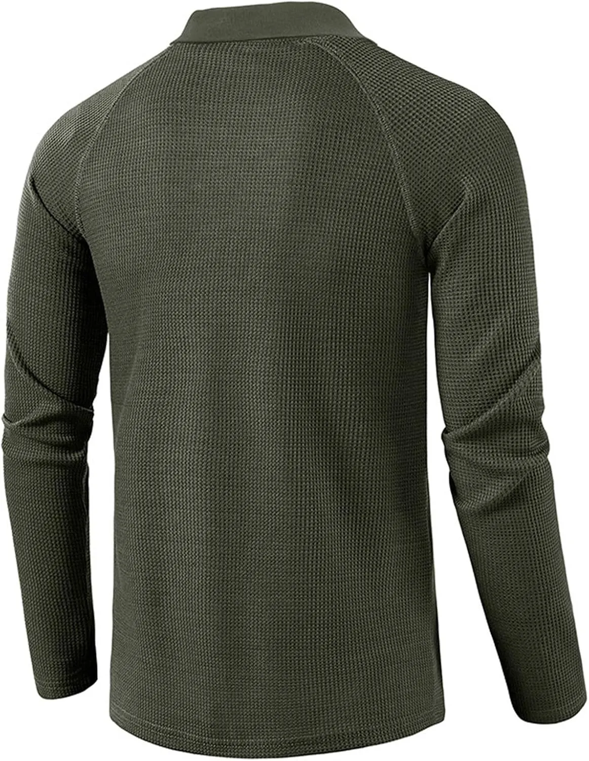 Muscularfit T Shirts for Men V Neck Long Sleeve Solid Polo Shirt Causal Loose Fit Athletic Gym Workout Tee Top Loose Pullover