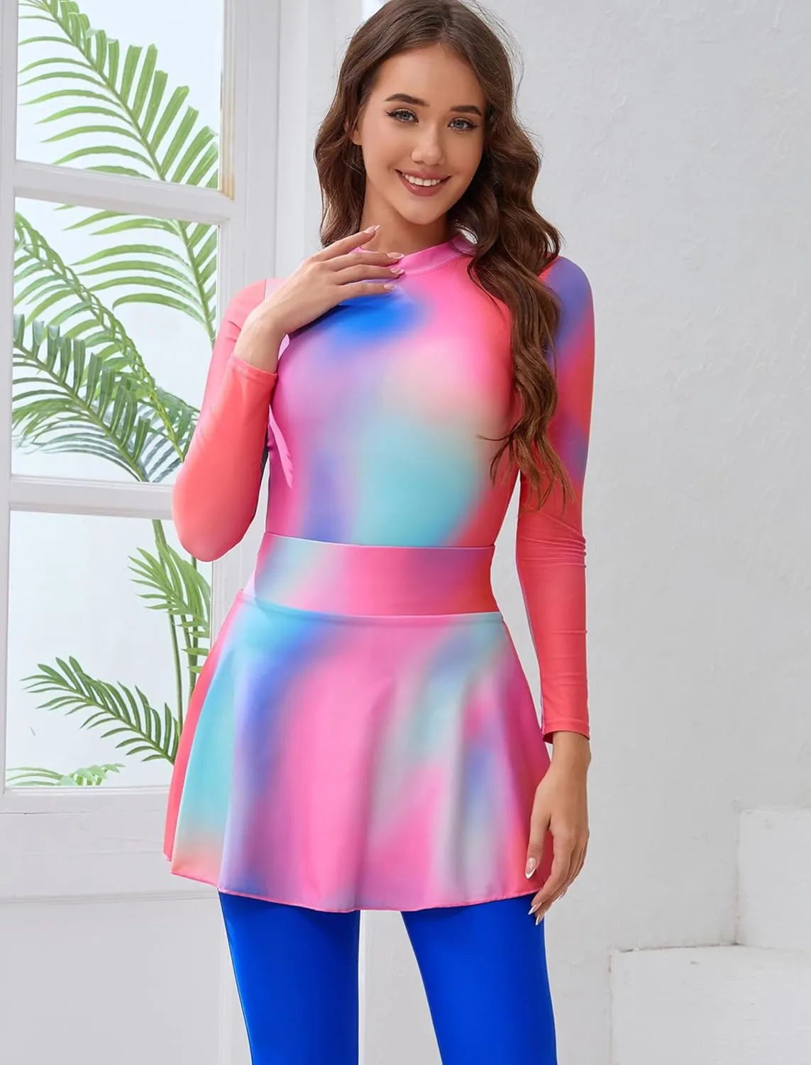 Muslim Swimsuits for Women Rash Guard Long Sleeves Swimming Suit Surfing Bathing Suit Wetsuit Burkini Swimwear