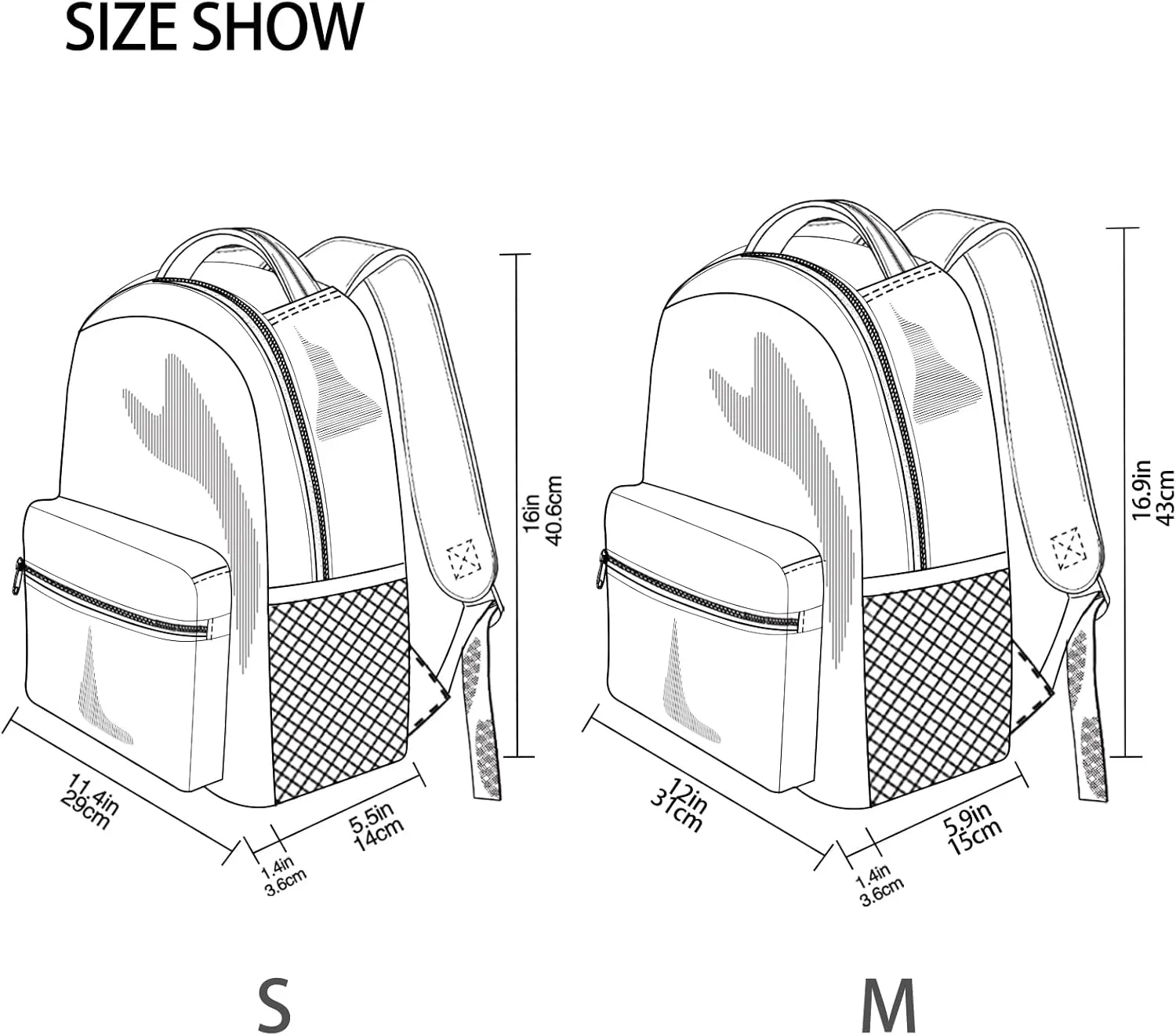 Nander Custom You Name Snow Penguins Backpack,Casual Daypacks Outdoor Sports Rucksack School Shoulder Bag for Men Women Boys Girls-12x7.3x16.9in