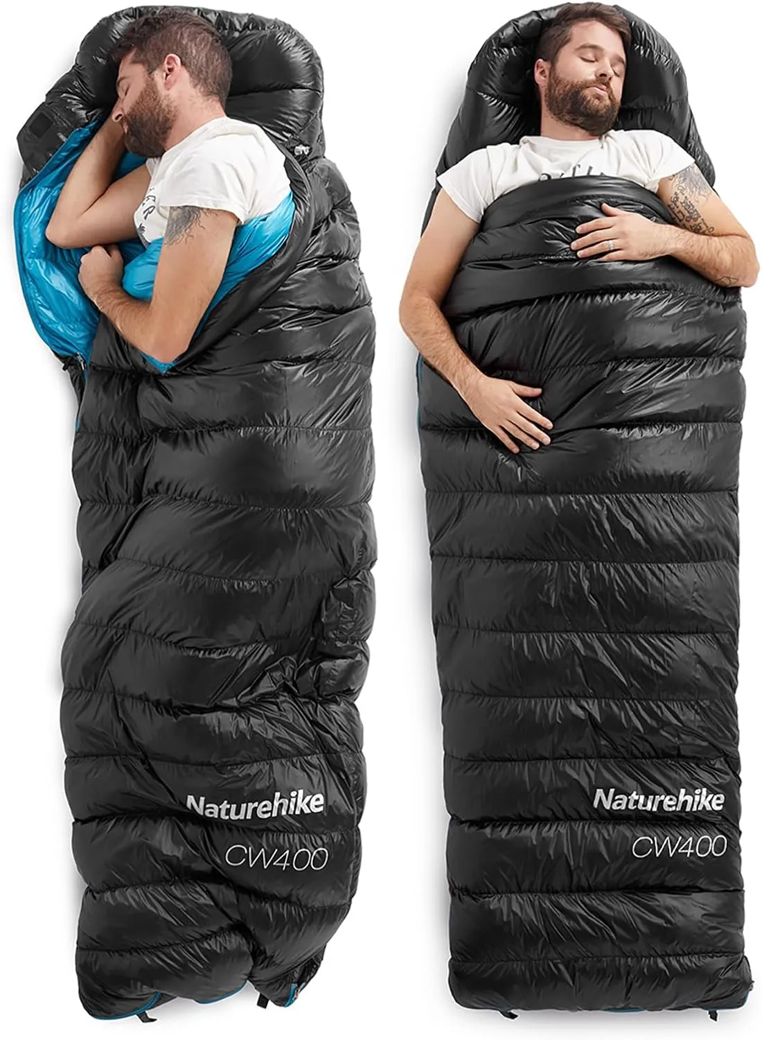 Naturehike Ultralight Down Cold Weather Sleeping Bag, 650FP Compact Sleeping Bag 3-4 Season for Adults & Kids, Backpacking, Camping, Hiking, Traveling with Compression Sack