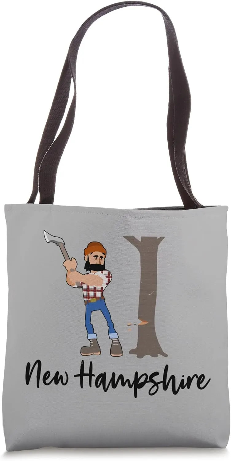 New Hampshire Lumberjack Logger Timber Lumber Logging Forest Tote Bag