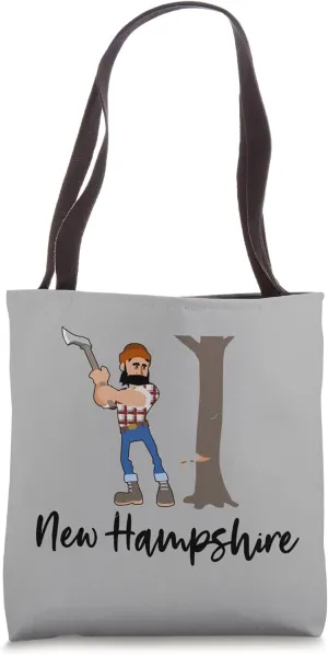 New Hampshire Lumberjack Logger Timber Lumber Logging Forest Tote Bag