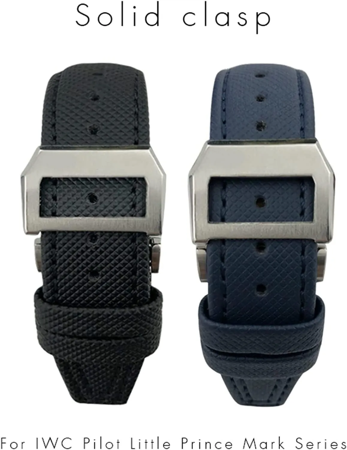 Nylon Calfskin Leather Watch Band For IWC Big Pilot IW377714 Mark18 SPITFIRE Canvas Strap 22mm 21mm 20mm