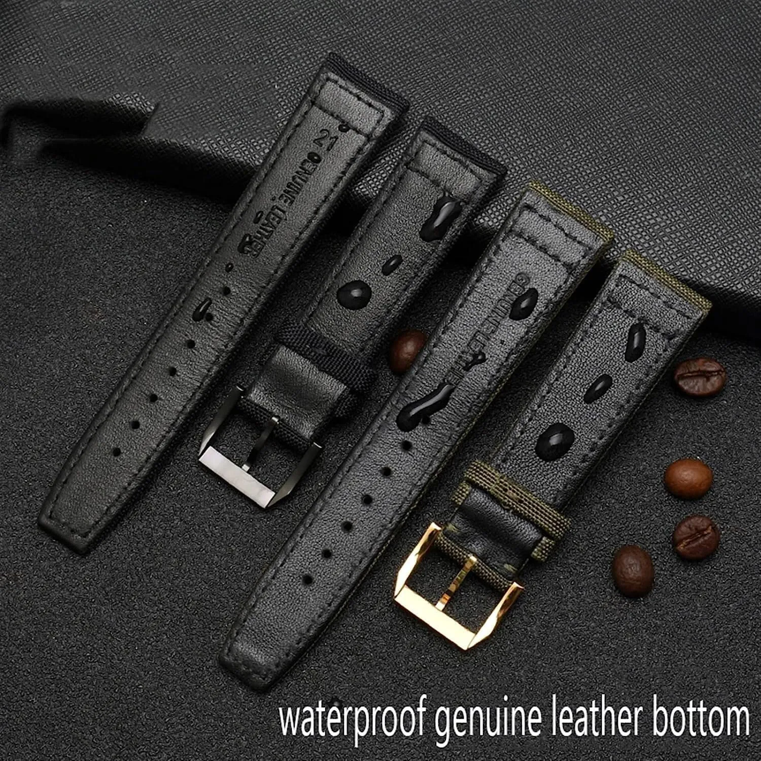Nylon Canvas Fabric Watch Band For IWC Pilot Spitfire Timezone TopGun Strap Wristwatch Straps 20mm 21mm 22mm