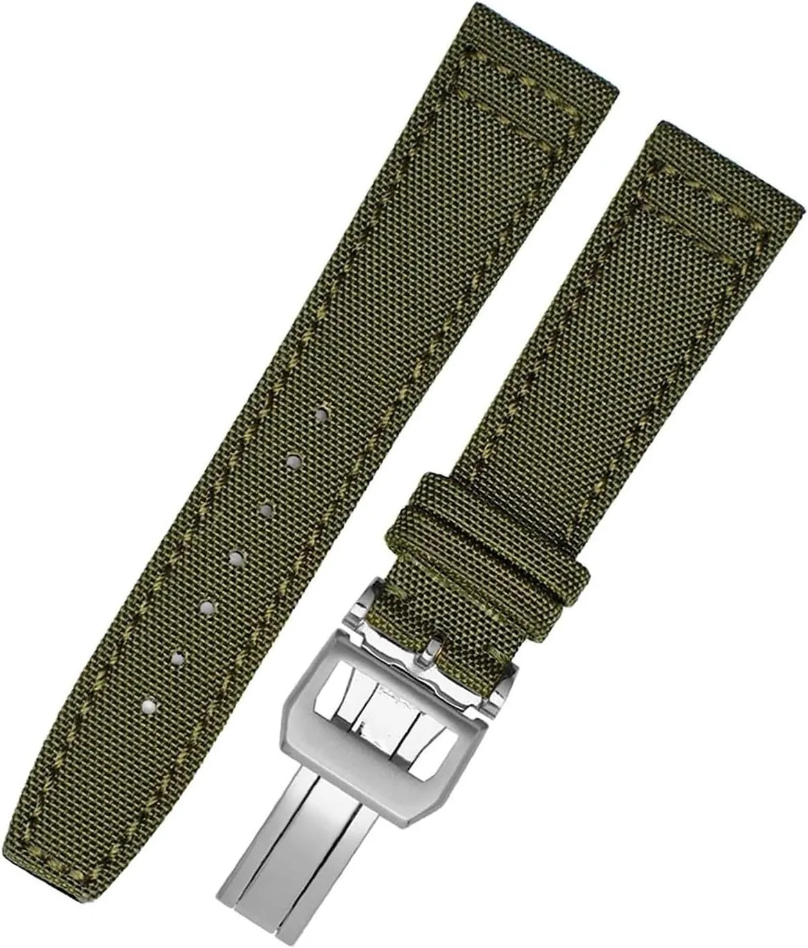 Nylon Canvas Fabric Watch Band For IWC Pilot Spitfire Timezone TopGun Strap Wristwatch Straps 20mm 21mm 22mm