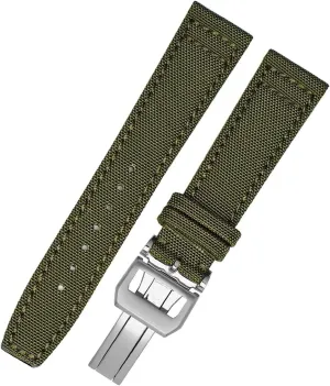 Nylon Canvas Fabric Watch Band For IWC Pilot Spitfire Timezone TopGun Strap Wristwatch Straps 20mm 21mm 22mm