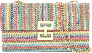 Oriamour Straw Purse Clutch Purse For Women Boho Crossbody Bags for Women Raffia Straw Bag Woven Beach Handbag For Summer