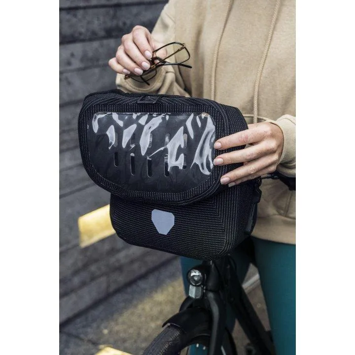 Ortlieb Ultimate Six High Visibility Handlebar Bag (Black Reflective)