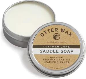 Otter Wax Saddle Soap | 2oz | All-Natural Leather Cleaner | Made in USA
