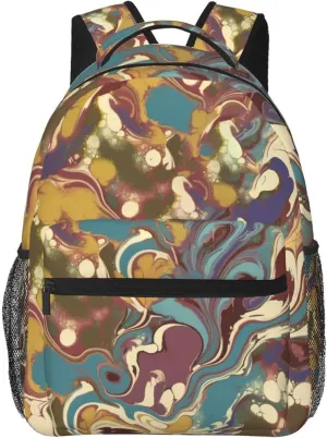 OUSIKA Romano Art Print Backpack Large Travel Backpack Laptop Bag For Women and Men Casual Daypack