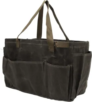 Outdoor Duffle Bag with MultiPocket Design and Comfortable Handle for Camping, BBQ | Wet Wax Screen (Army Green)