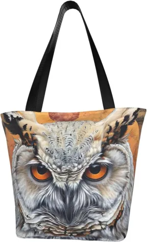 Owl Beliefs Print Multifunctional Tote Daypacks for Women Work Travel Shopping Handbags Shoulder Bag