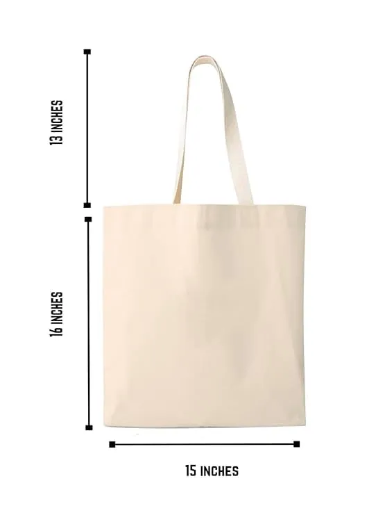 Peach Blossom Women's Cotton Printed Tote Bag With Zipper and Pouch | Pack Of 2 Combo
