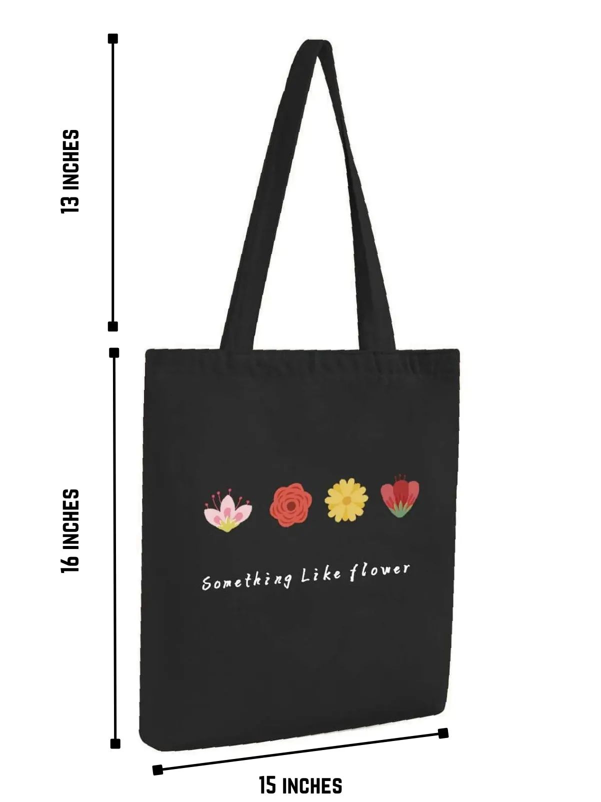 Peach Blossom Women's Cotton Printed Zipper Tote Bag With Pouch