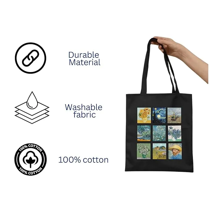 Peach Blossom Women's Cotton Printed Zipper Tote Bag With Pouch