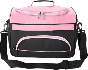 Petyoung Large Capacity Hairdressing Carrying Bag with Shoulder Strap,Professional Hairdressing Equipment Beauty Salon Tool Travel Storage Case,Portable Barber Toolkit Comb Scissors Clip Storage