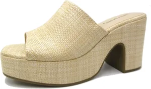 Pierre Dumas Tayla-1 Women's Heeled Platform Slip-On Open Toe Sandal for Women