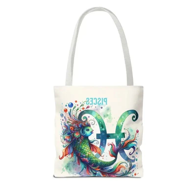 Pisces Zodiac Aop Tote Bag for Everyday