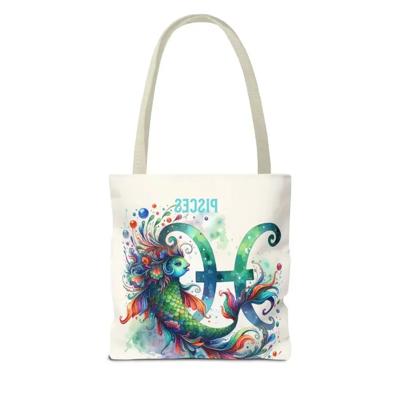 Pisces Zodiac Aop Tote Bag for Everyday