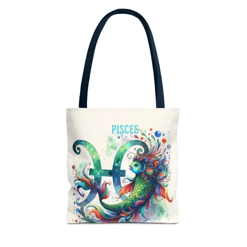 Pisces Zodiac Aop Tote Bag for Everyday