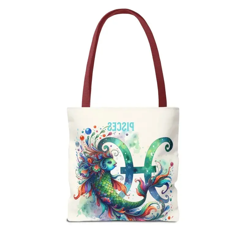 Pisces Zodiac Aop Tote Bag for Everyday