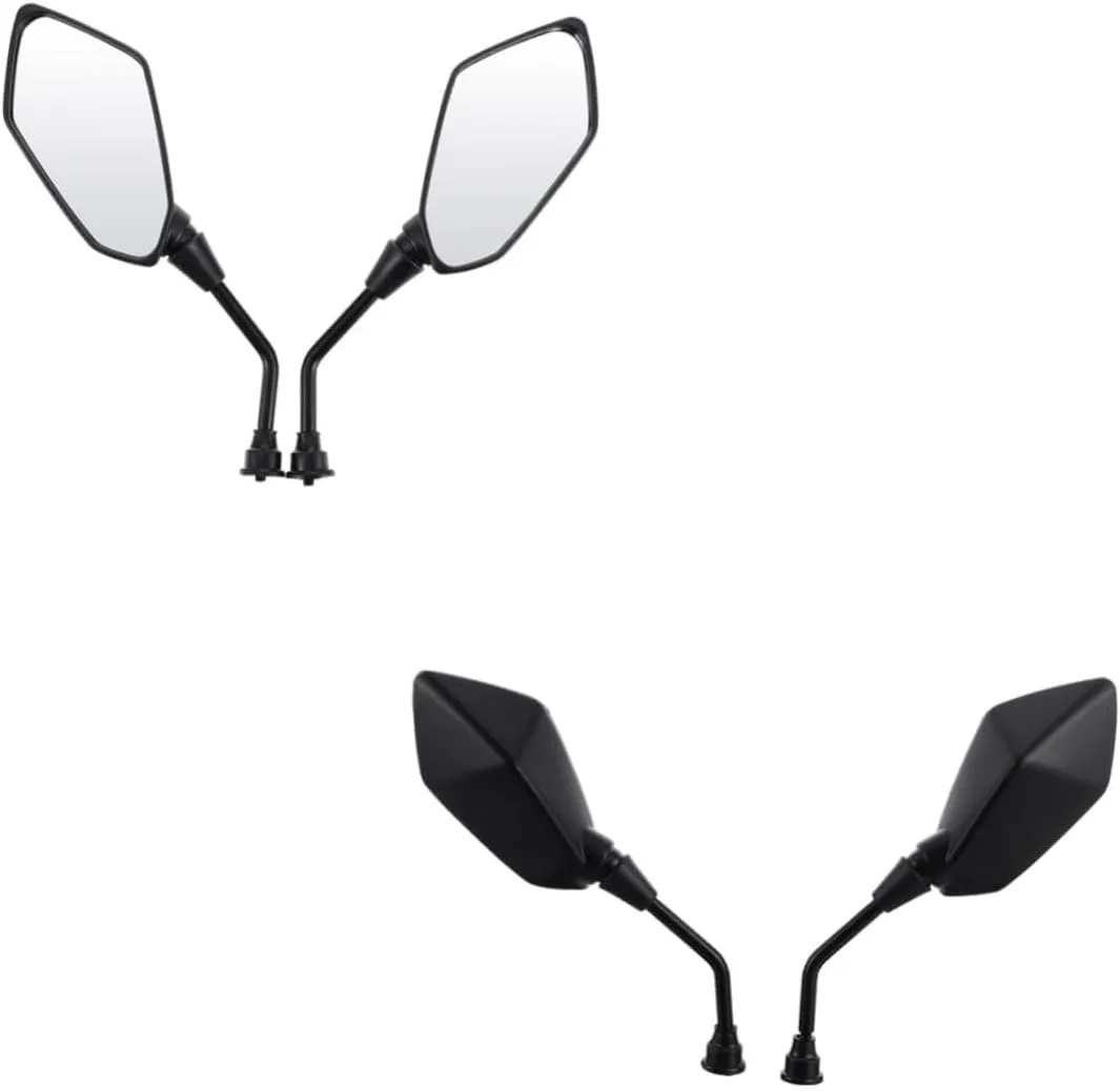 POPETPOP 2pcs Convex Rear View Mirror for Side Reflector Mirrors Wide Field of View Lightweight Design Easy Installation for Folding