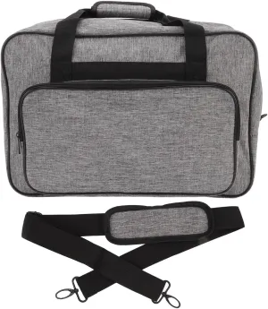 Portable Sewing Machine Storage, Universal Tote for Carrying Sewing Machine, Handbag with Multiple Pockets and Suitcase Rod Sleeve, Canvas Material, Travel Friendly