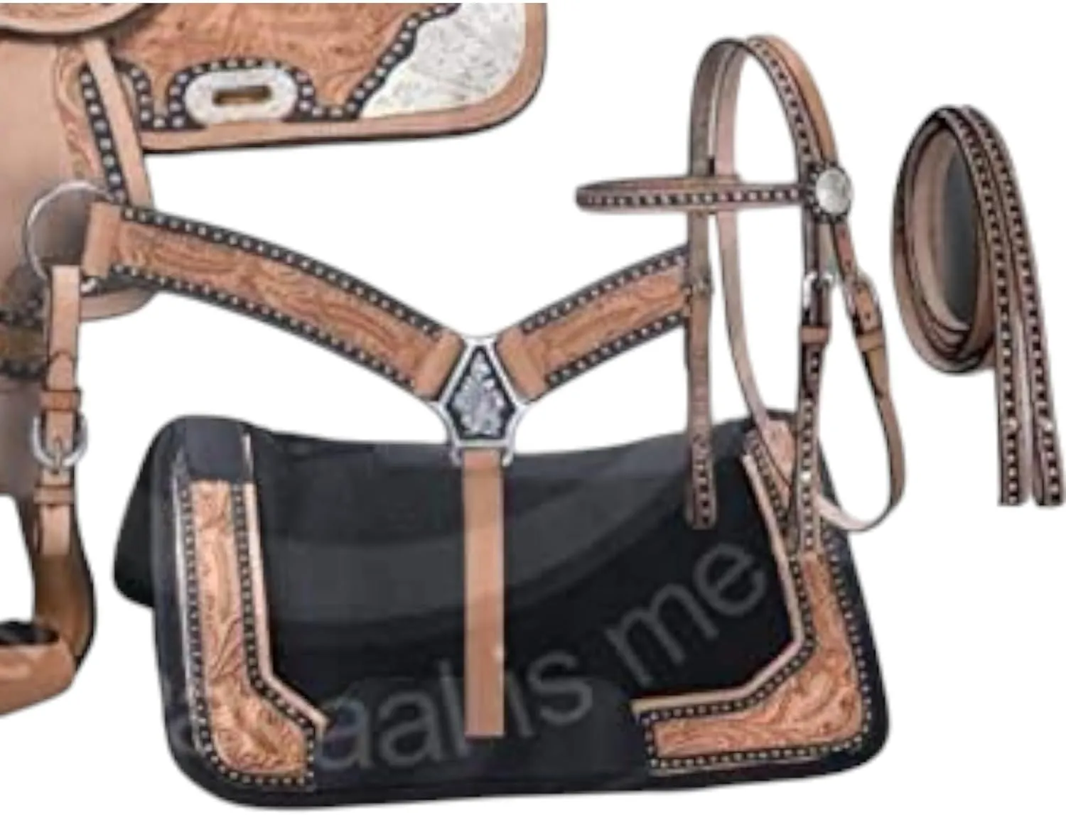 PPremium Leather Western Barrel Racing Adult Horse Saddle Tack Size 10" to18 inches Seat Available