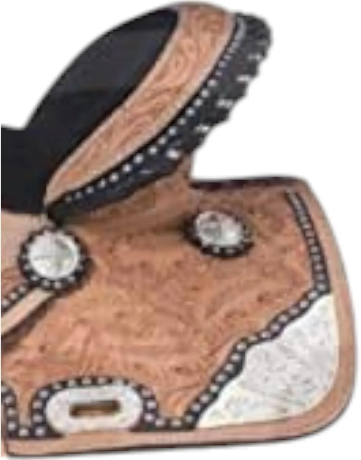 PPremium Leather Western Barrel Racing Adult Horse Saddle Tack Size 10" to18 inches Seat Available