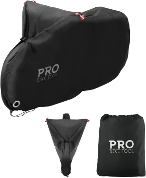 Pro Bike Cover for Outdoor Bicycle Storage - Heavy Duty Ripstop Material, Waterproof & Anti-UV (Travel - Large for 1 Bike)