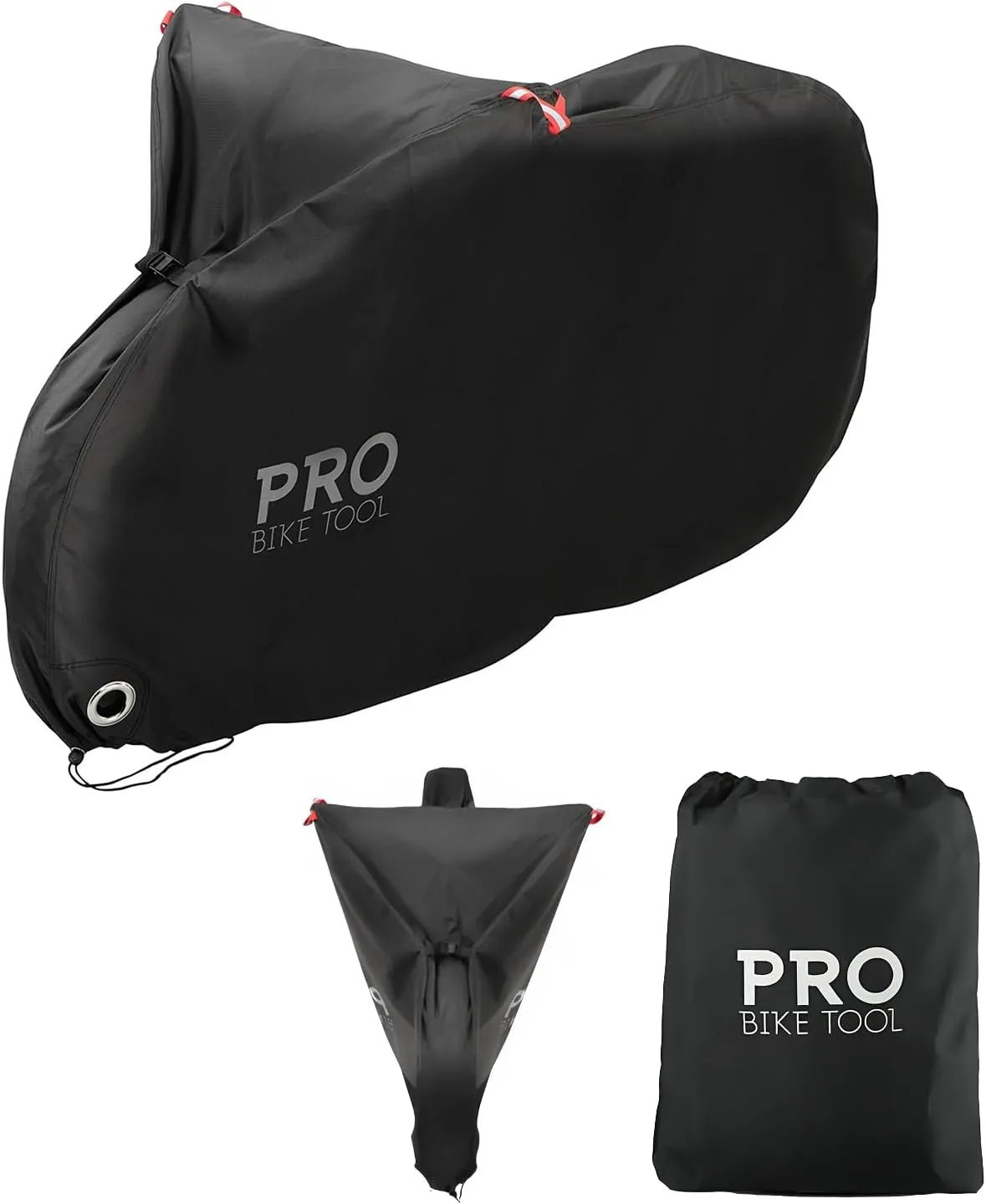 Pro Bike Cover for Outdoor Bicycle Storage - Heavy Duty Ripstop Material, Waterproof & Anti-UV (Travel - Large for 1 Bike)
