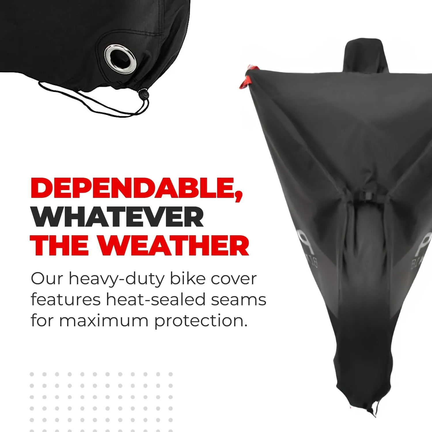 Pro Bike Cover for Outdoor Bicycle Storage - Heavy Duty Ripstop Material, Waterproof & Anti-UV (Travel - Large for 1 Bike)