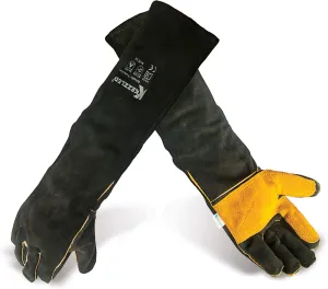 Protective Gloves, 2 Count (Pack of 1), Unisex, Leather, Durable and Comfortable