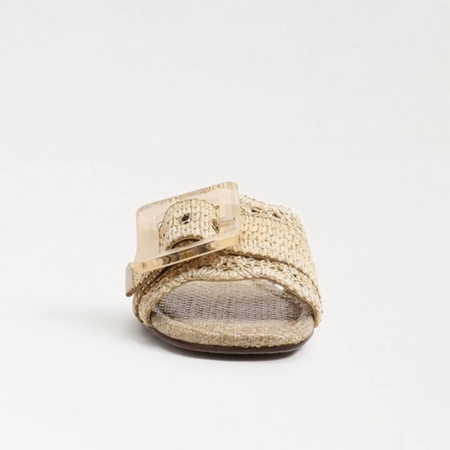 Raffia Sandals for Women Buckle Straw flats Woven Braided Rattan Slides Summer Beach Sandals Comfort Cute Shoes