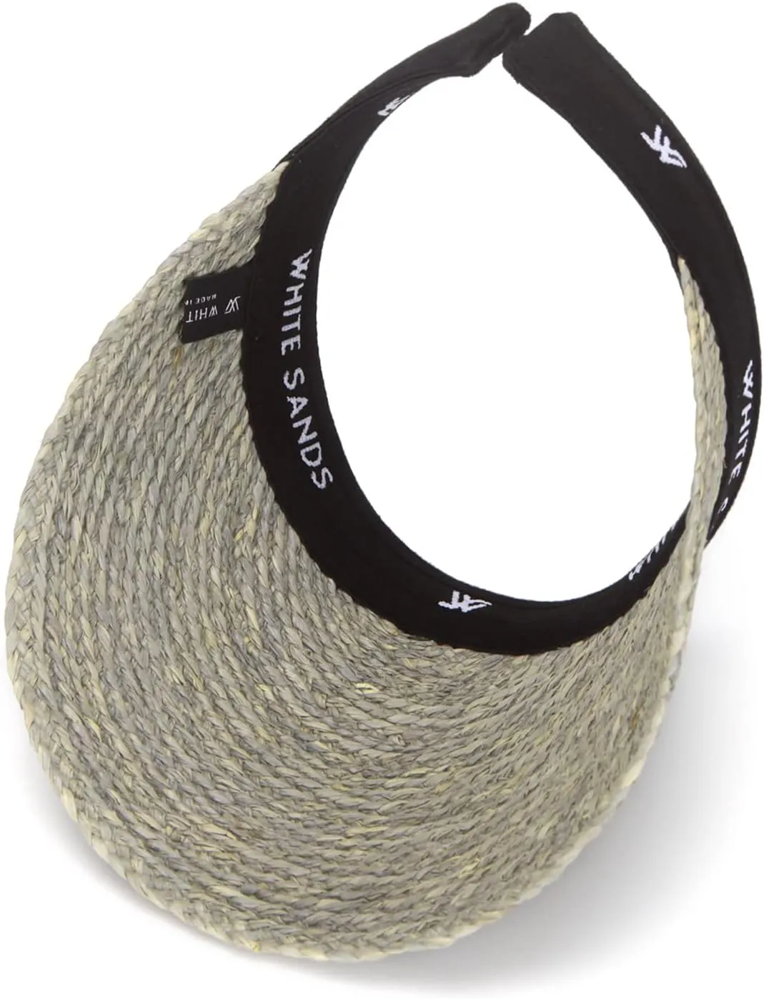 Raffia Straw Sun Visor Patented Removable Headband | New Lazare